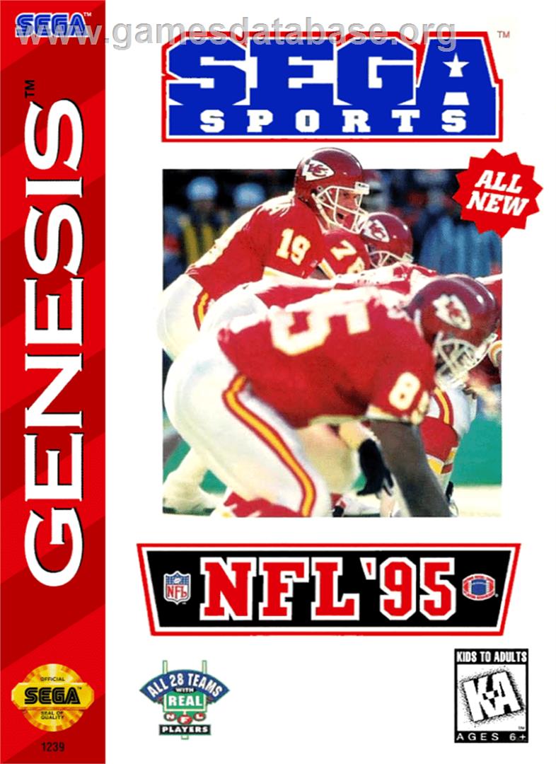 NFL '95 - Sega Genesis - Artwork - Box