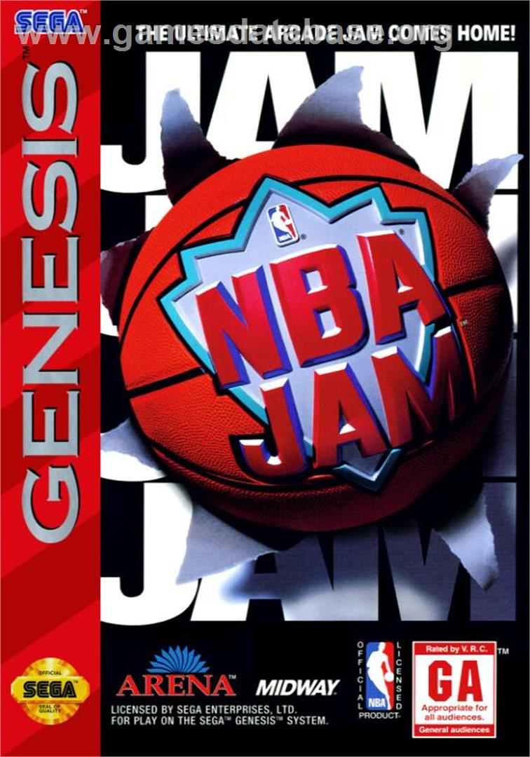 Nba Jam - Sega Genesis - Artwork - Box