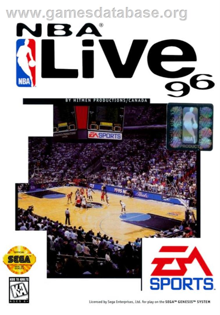 Nba Live 96 - Sega Genesis - Artwork - Box