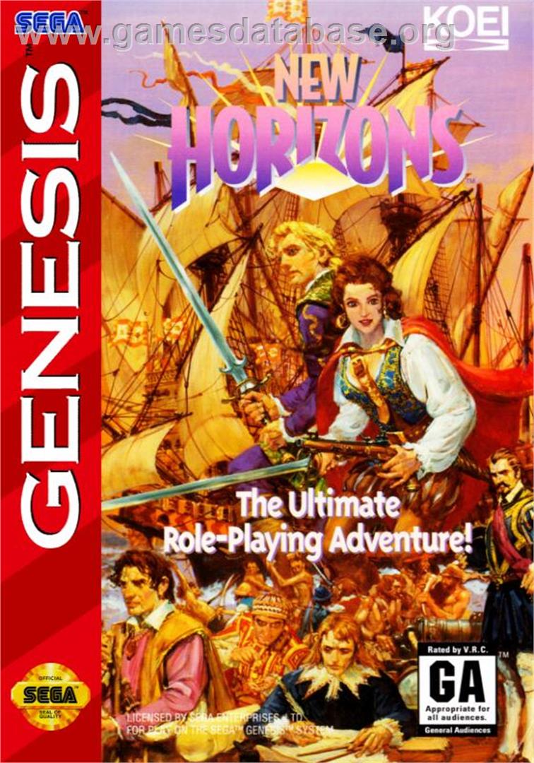 New Horizons - Sega Genesis - Artwork - Box