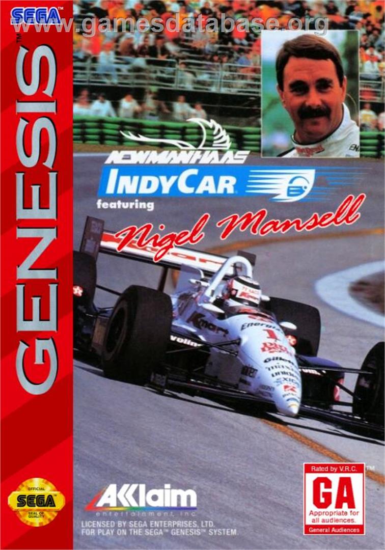 Newman-Haas IndyCar Featuring Nigel Mansell - Sega Genesis - Artwork - Box