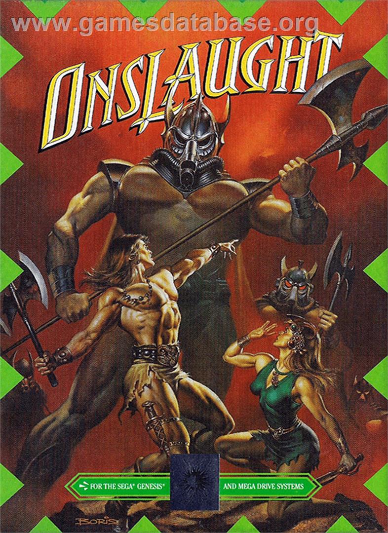 Onslaught - Sega Genesis - Artwork - Box