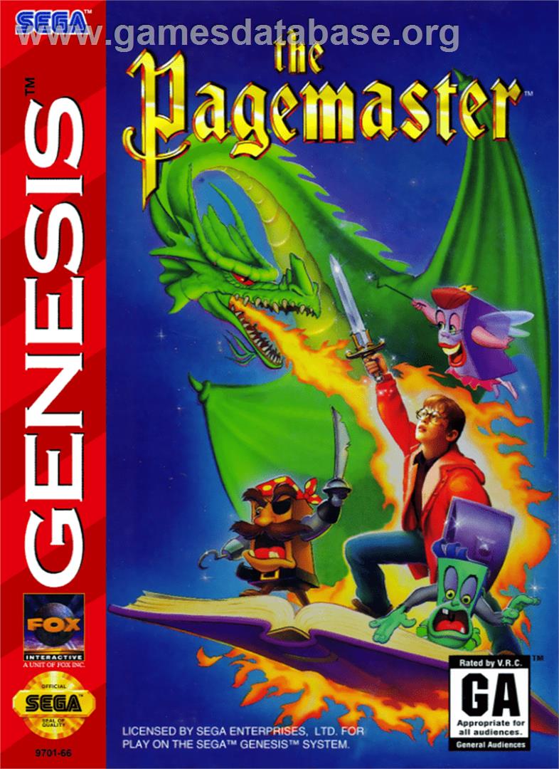 Pagemaster, The - Sega Genesis - Artwork - Box