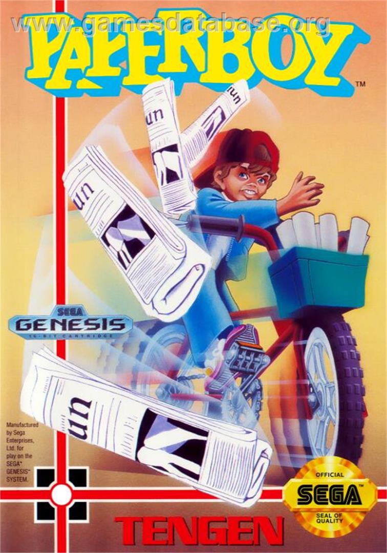 Paperboy - Sega Genesis - Artwork - Box