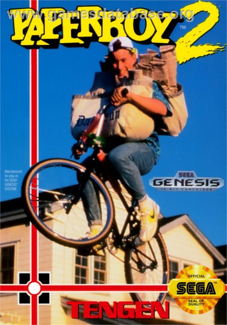 Paperboy 2 - Sega Genesis - Artwork - Box