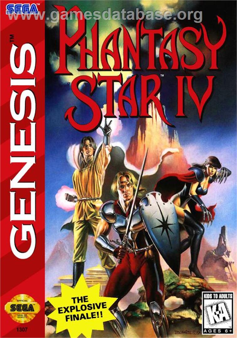 Phantasy Star 4 - The End Of The Millennium - Sega Genesis - Artwork - Box