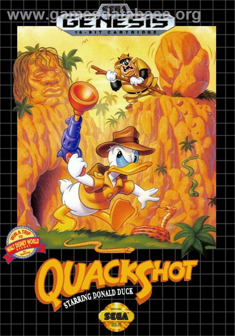 Quackshot Starring Donald Duck - Sega Genesis - Artwork - Box