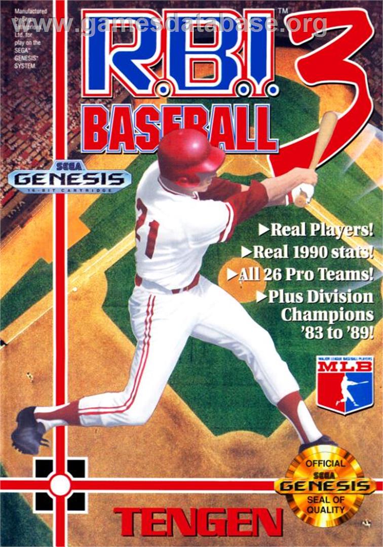 R.b.i. Baseball 3 - Sega Genesis - Artwork - Box