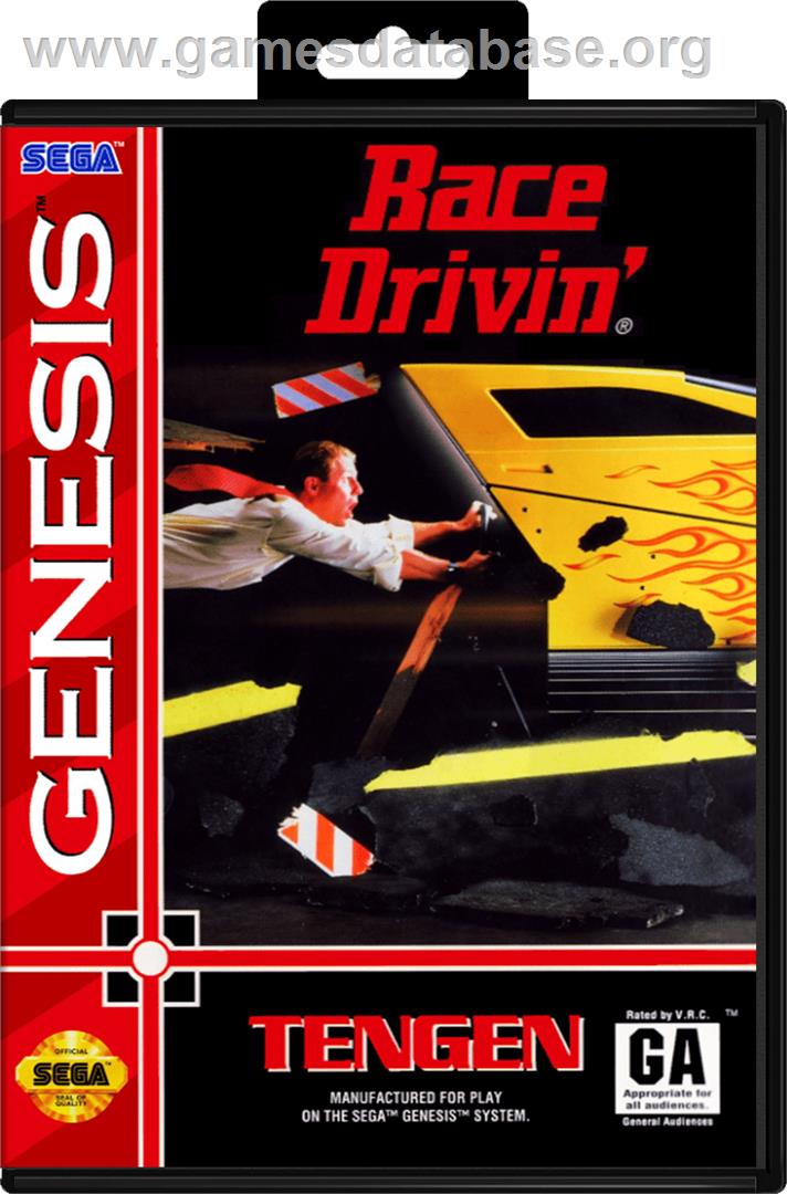 Race Drivin' - Sega Genesis - Artwork - Box