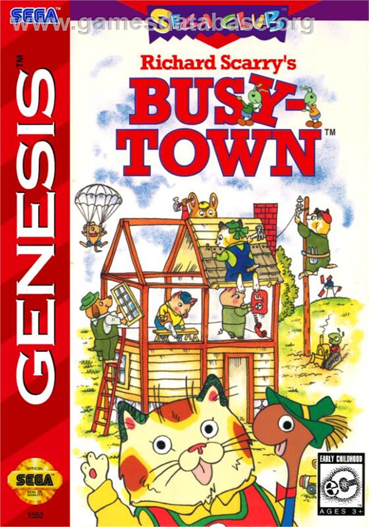 Richard Scarry's Busytown - Sega Genesis - Artwork - Box
