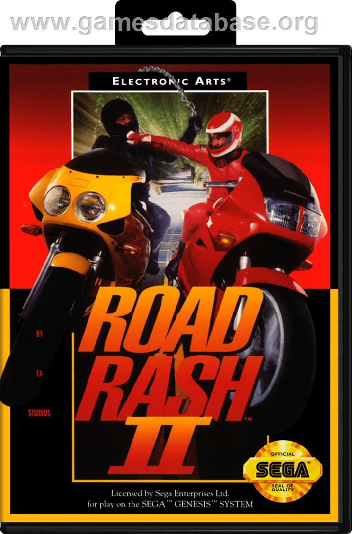 Road Rash 2 - Sega Genesis - Artwork - Box