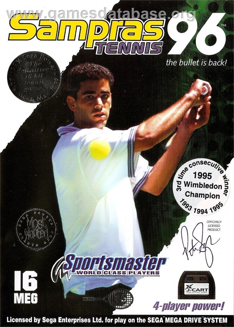 Sampras Tennis 96 - Sega Genesis - Artwork - Box