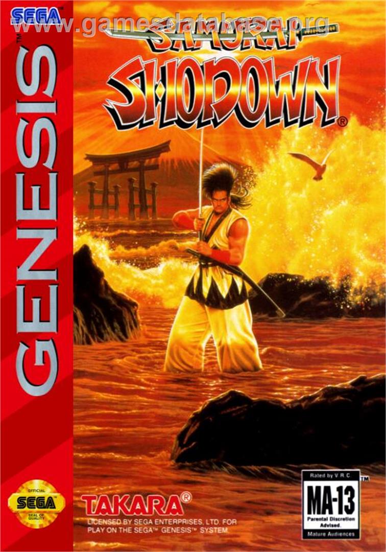 Samurai Shodown - Sega Genesis - Artwork - Box