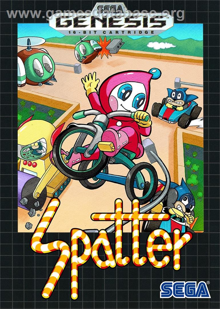 Sanrin San-chan - Spatter - Sega Genesis - Artwork - Box