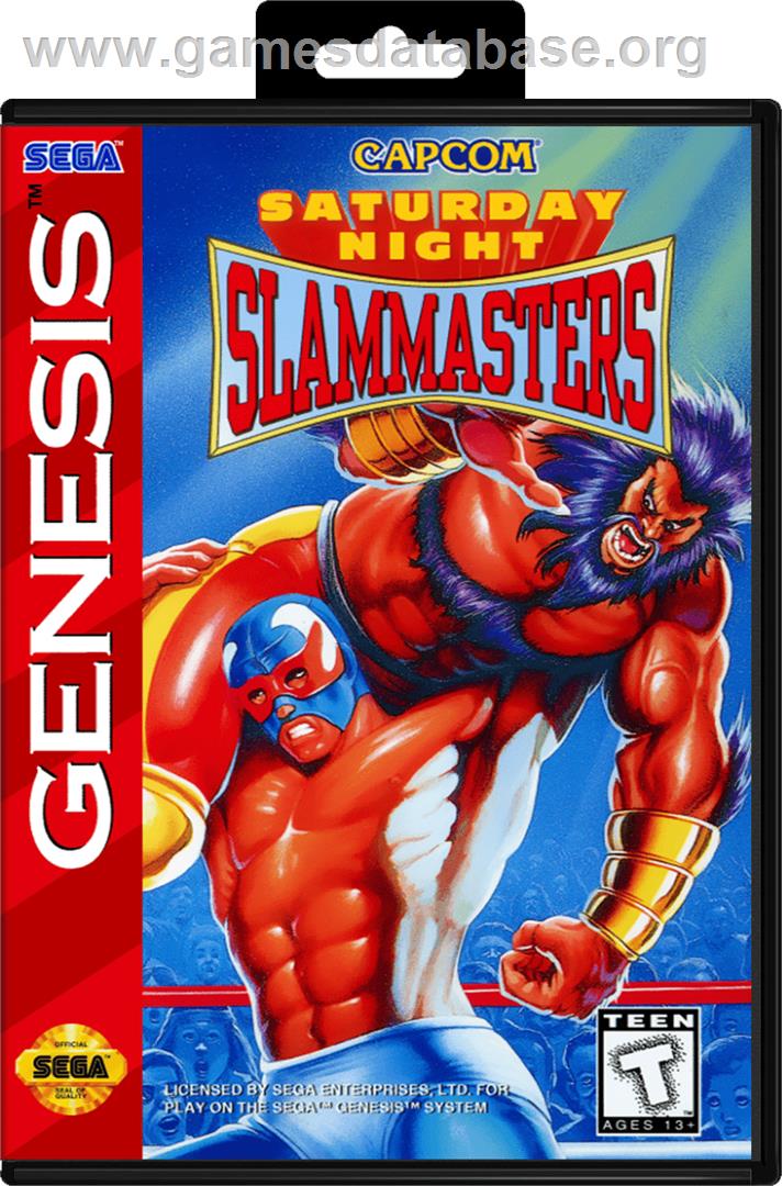 Saturday Night Slam Masters - Sega Genesis - Artwork - Box