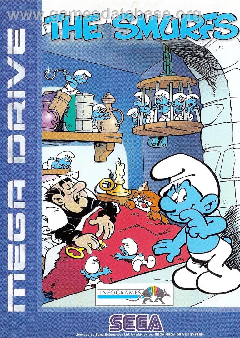 Schtroumpfs, Les - Sega Genesis - Artwork - Box