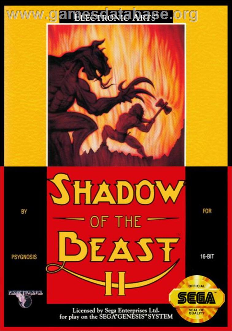 Shadow Of The Beast 2 - Sega Genesis - Artwork - Box