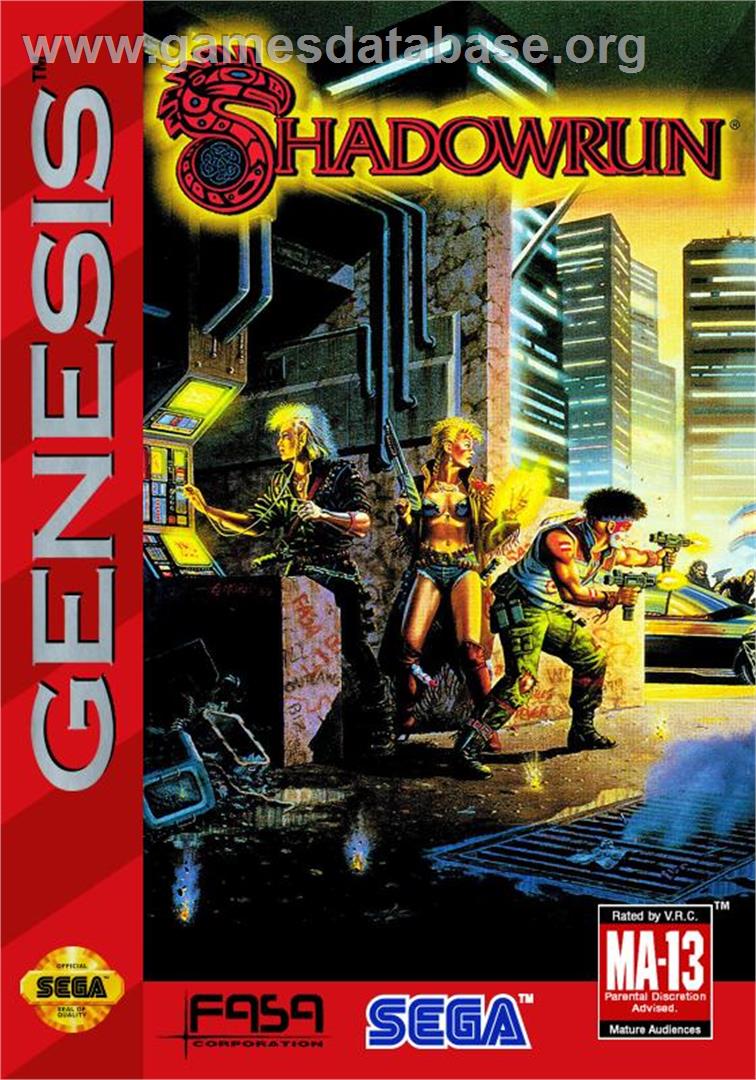 Shadowrun - Sega Genesis - Artwork - Box