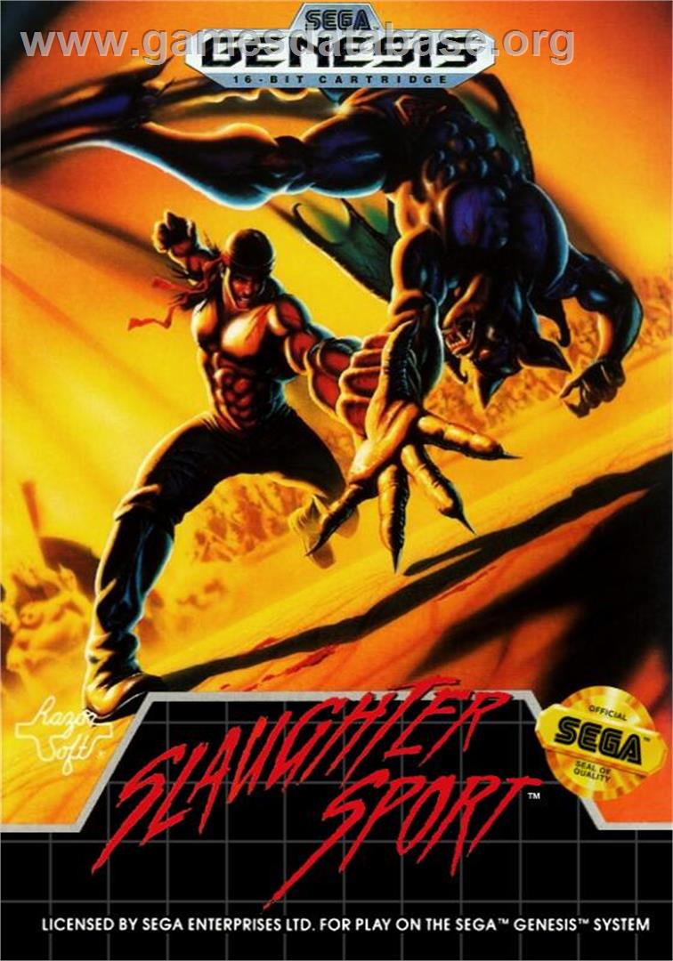 Slaughter Sport - Sega Genesis - Artwork - Box