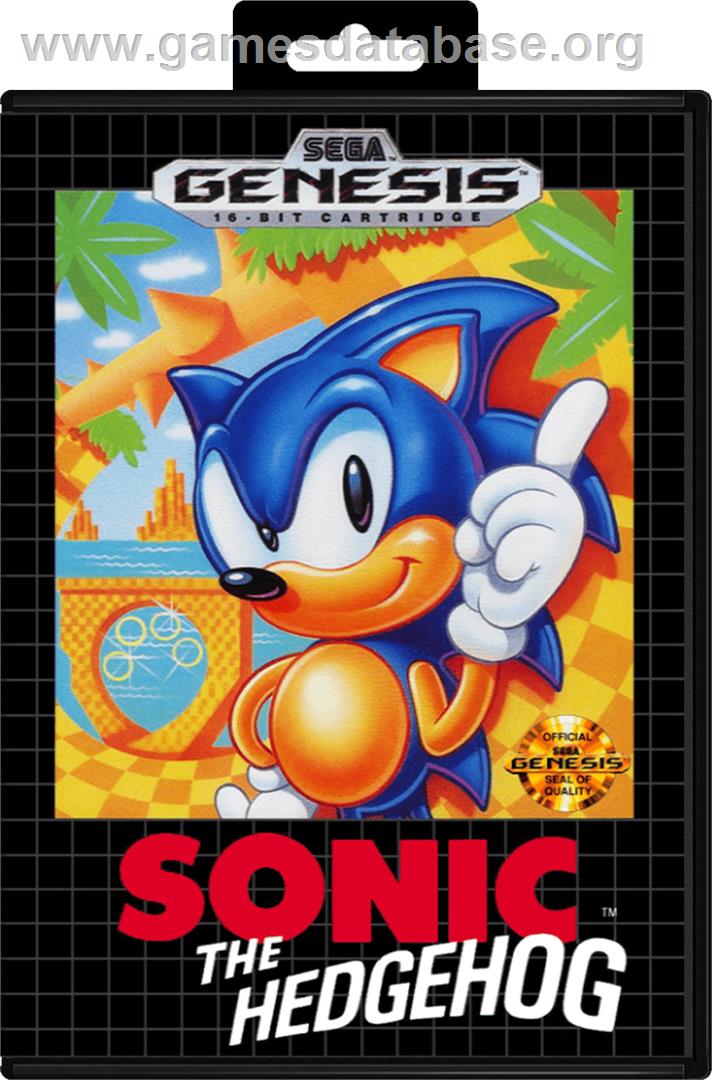 Sonic The Hedgehog - Sega Genesis - Artwork - Box