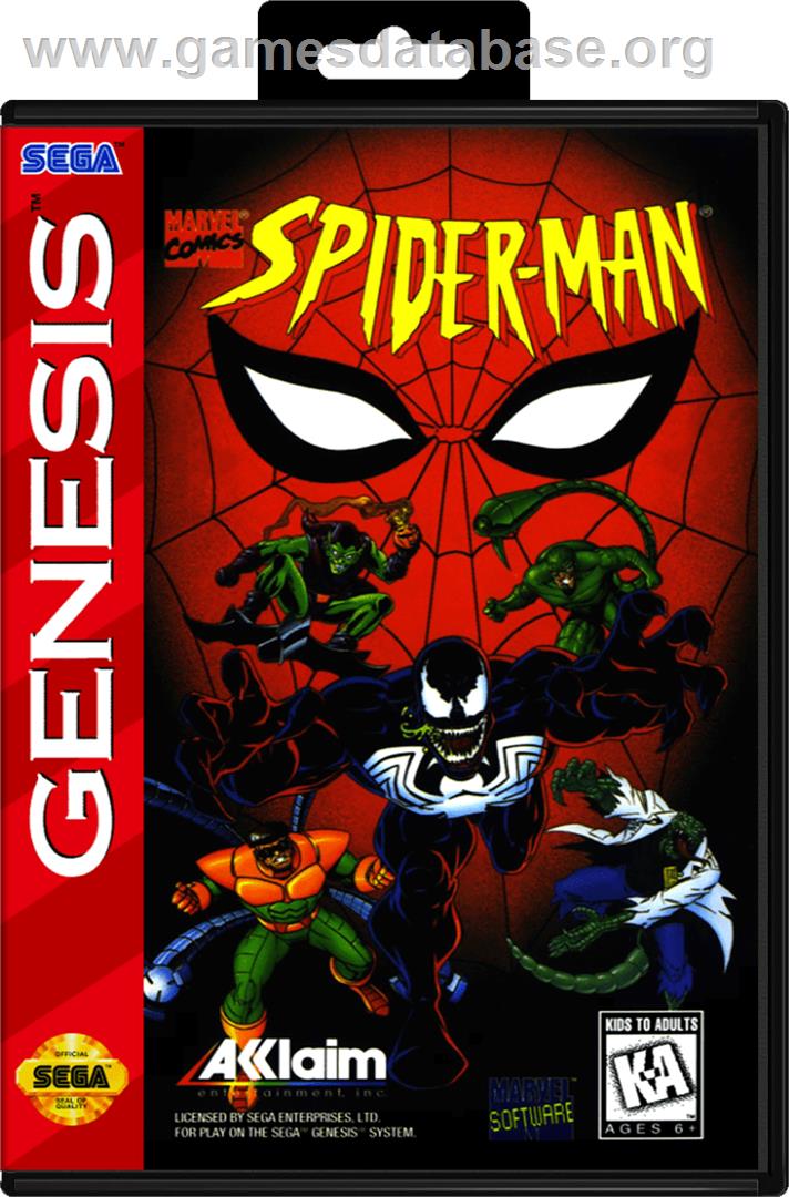 Spider-Man: The Animated Series - Sega Genesis - Artwork - Box