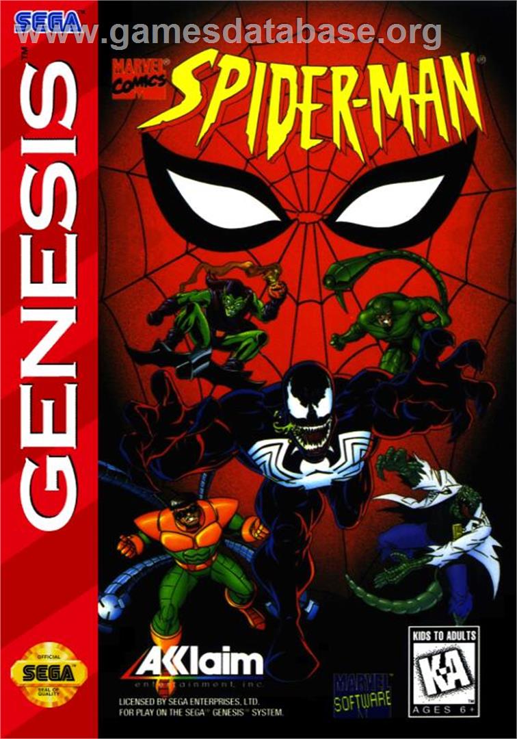 Spider-Man - Sega Genesis - Artwork - Box