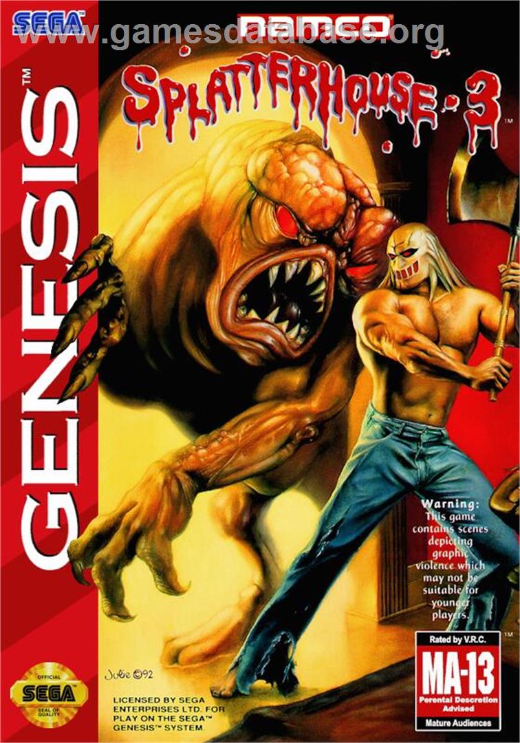 Splatterhouse 3 - Sega Genesis - Artwork - Box
