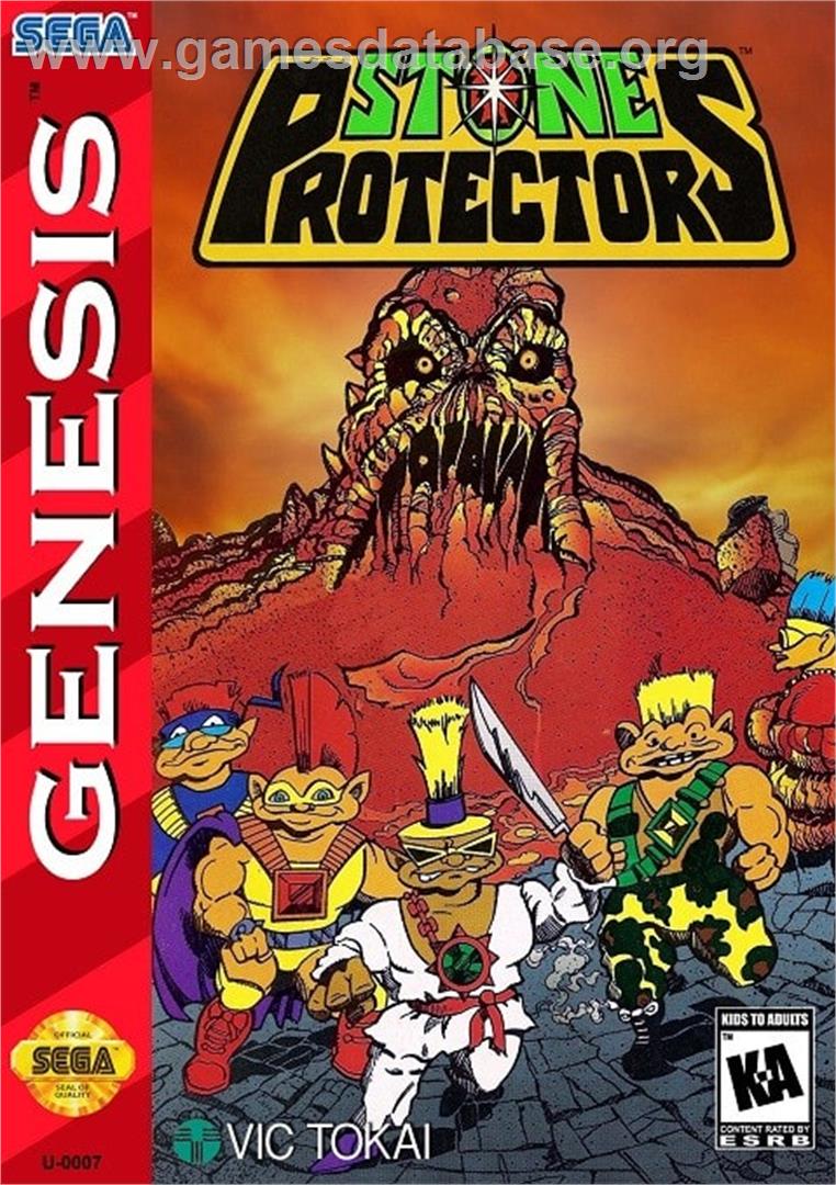 Stone Protectors - Sega Genesis - Artwork - Box
