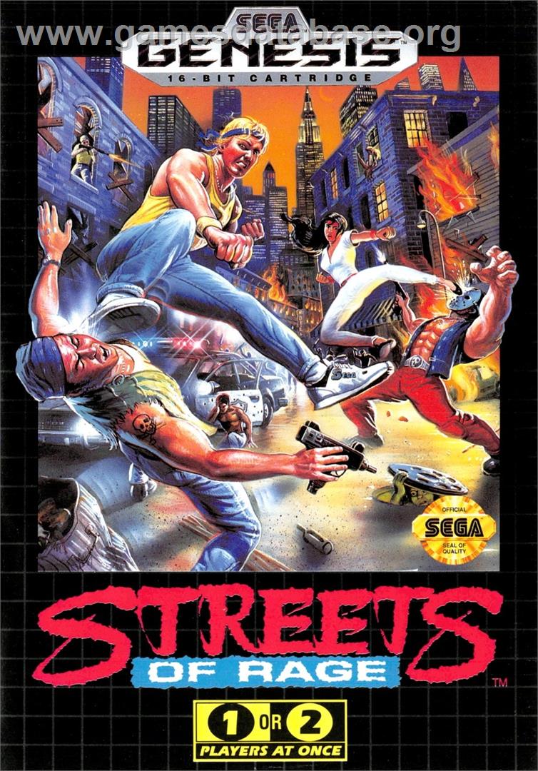 Streets Of Rage - Sega Genesis - Artwork - Box