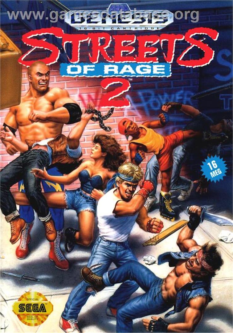 Streets Of Rage 2 - Sega Genesis - Artwork - Box