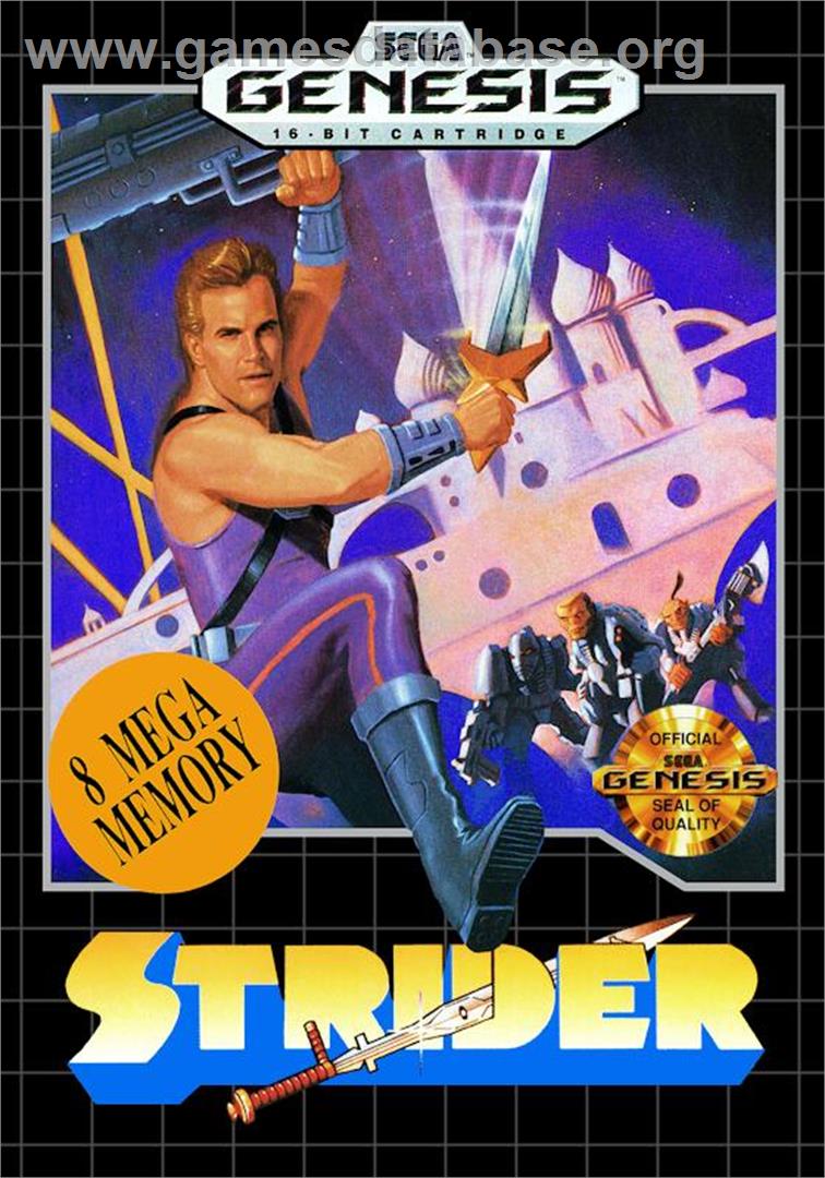 Strider - Sega Genesis - Artwork - Box
