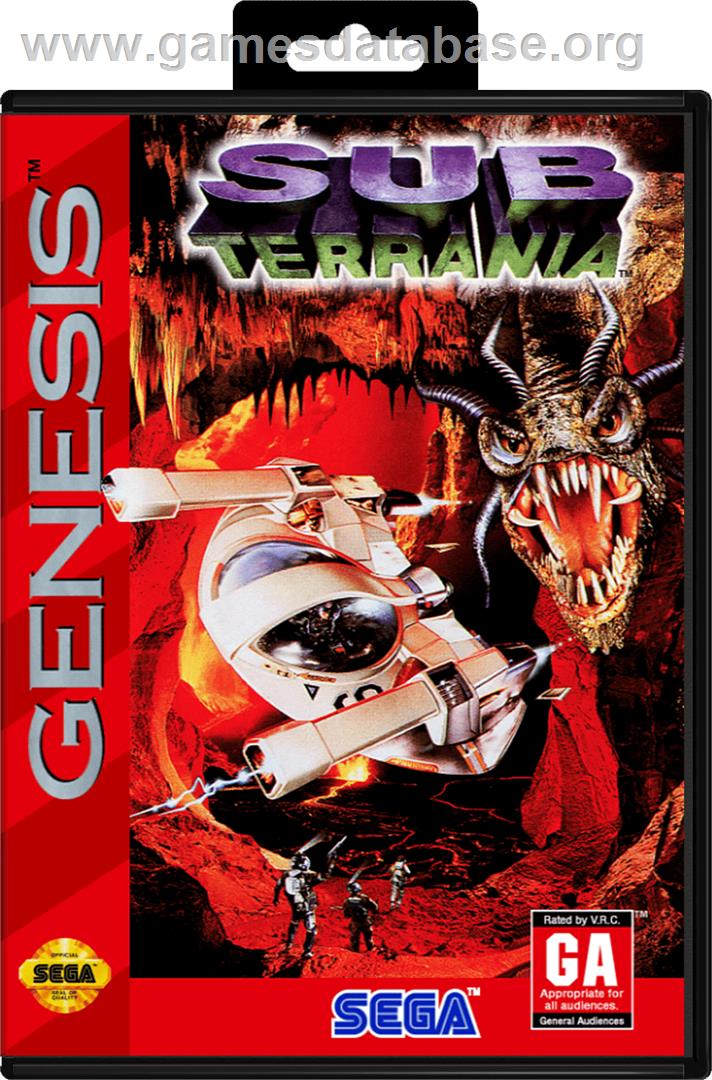 Sub-Terrania - Sega Genesis - Artwork - Box