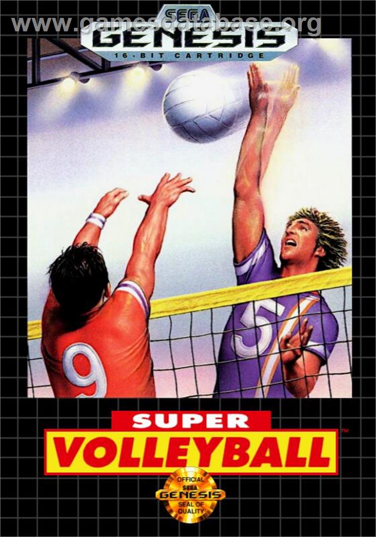 Super Volleyball - Sega Genesis - Artwork - Box