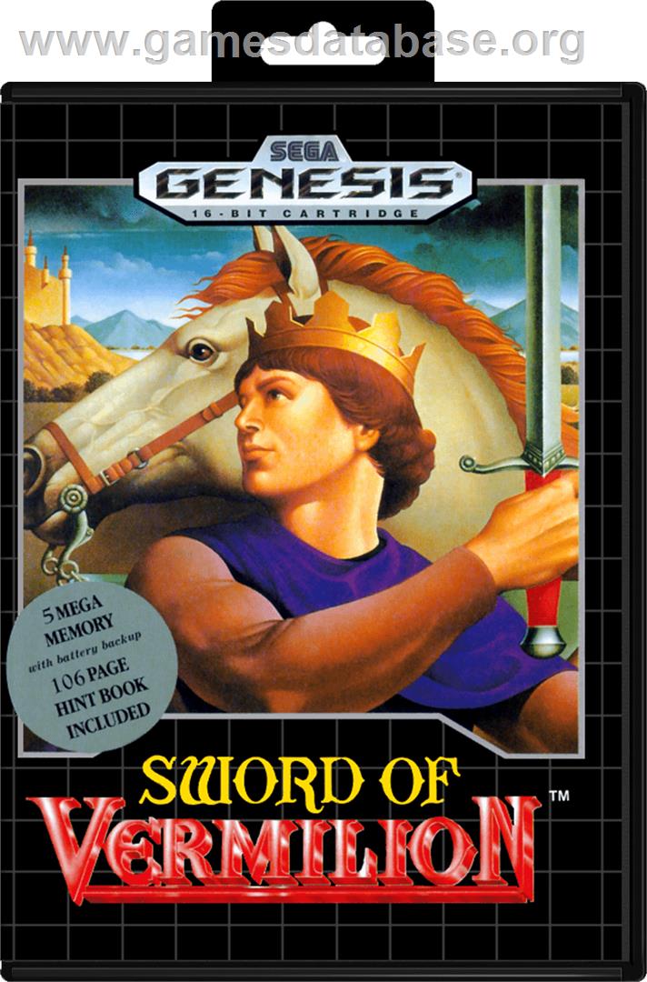 Sword of Vermilion - Sega Genesis - Artwork - Box