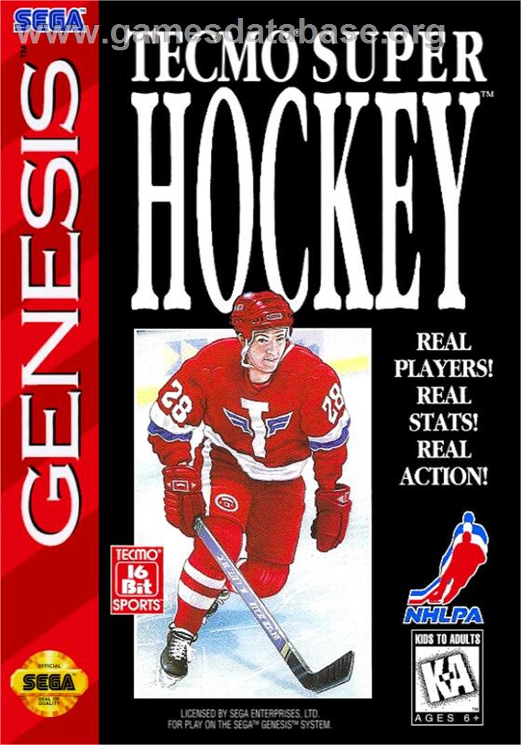 Tecmo Super Hockey - Sega Genesis - Artwork - Box