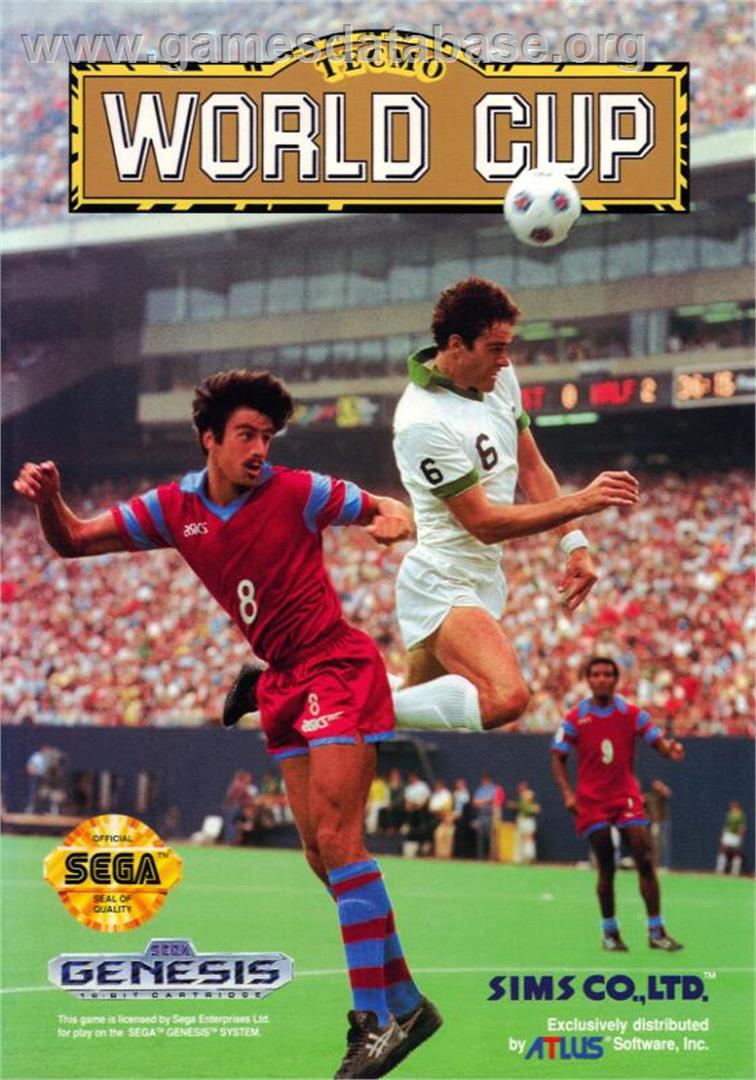 Tecmo World Cup 92 - Sega Genesis - Artwork - Box
