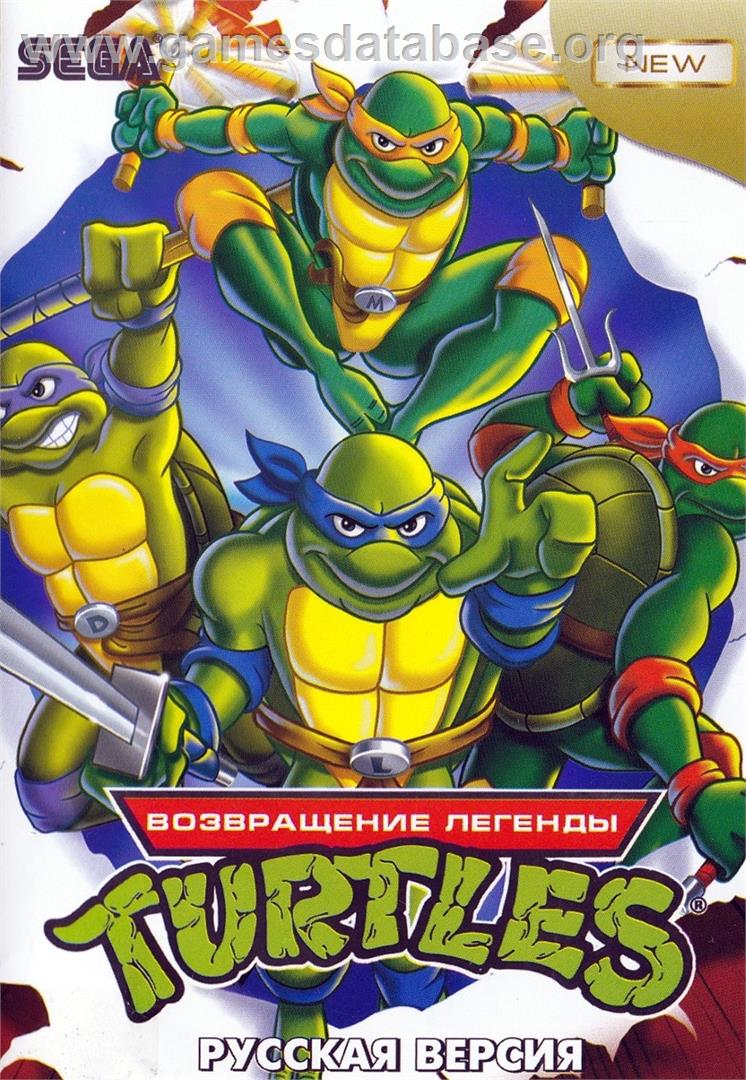 Teenage Mutant Ninja Turtles - The Legend Returns - Sega Genesis - Artwork - Box