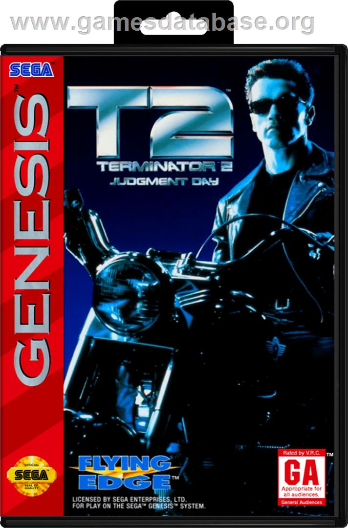 Terminator 2 - Judgment Day - Sega Genesis - Artwork - Box