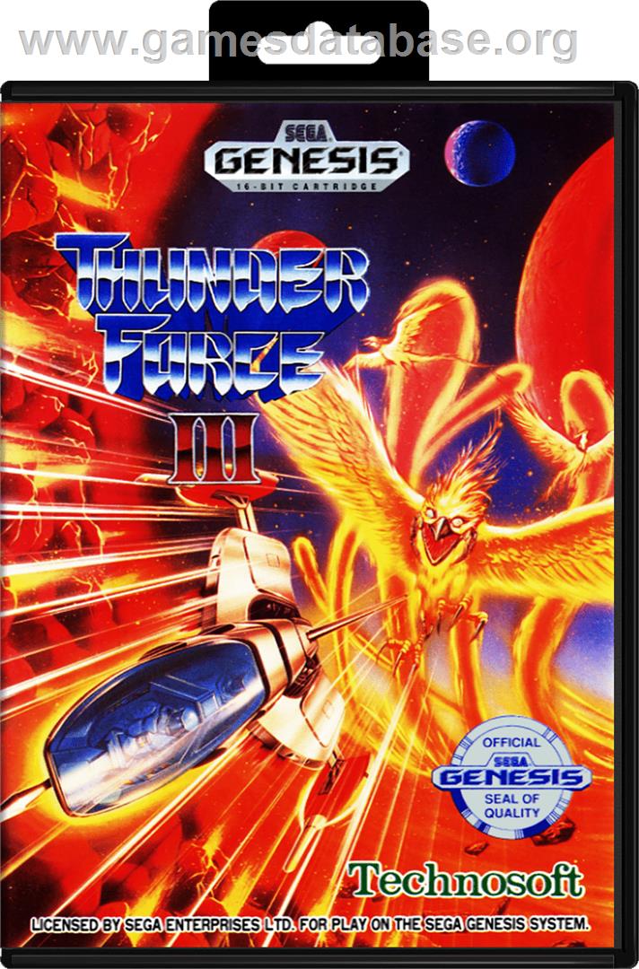 Thunder Force III - Sega Genesis - Artwork - Box