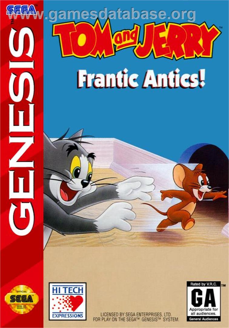 Tom And Jerry - Frantic Antics - Sega Genesis - Artwork - Box