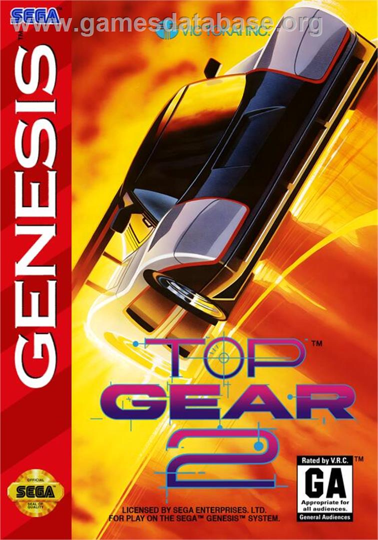 Top Gear 2 - Sega Genesis - Artwork - Box