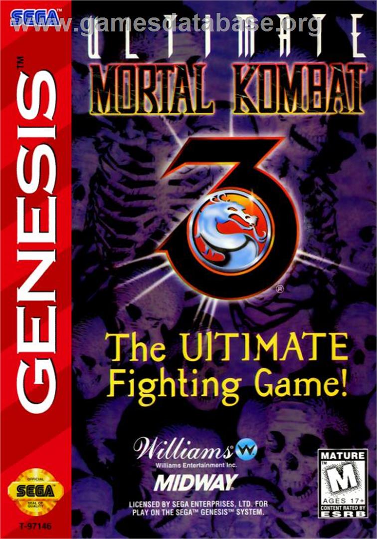 Ultimate Mortal Kombat 3 - Sega Genesis - Artwork - Box
