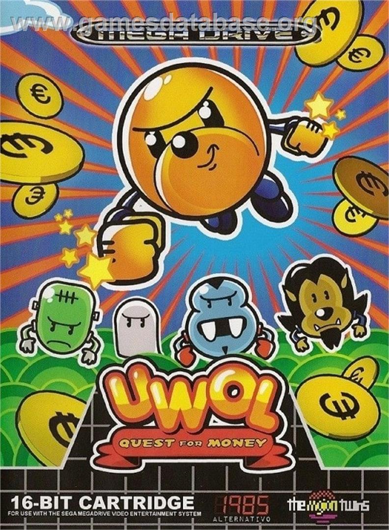Uwol - Quest For Money - Sega Genesis - Artwork - Box