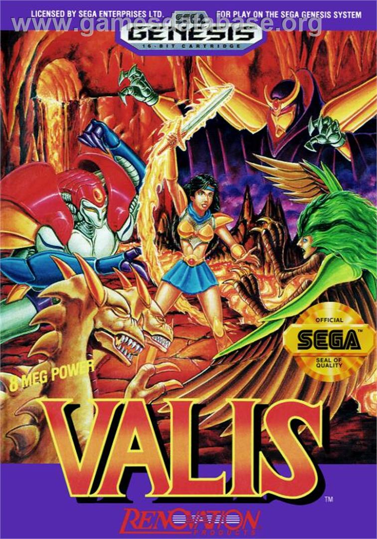 Valis - The Fantasm Soldier - Sega Genesis - Artwork - Box