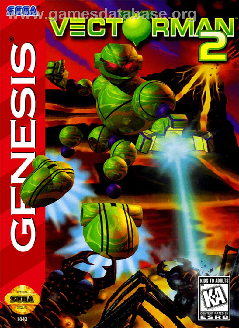 Vectorman 2 - Sega Genesis - Artwork - Box