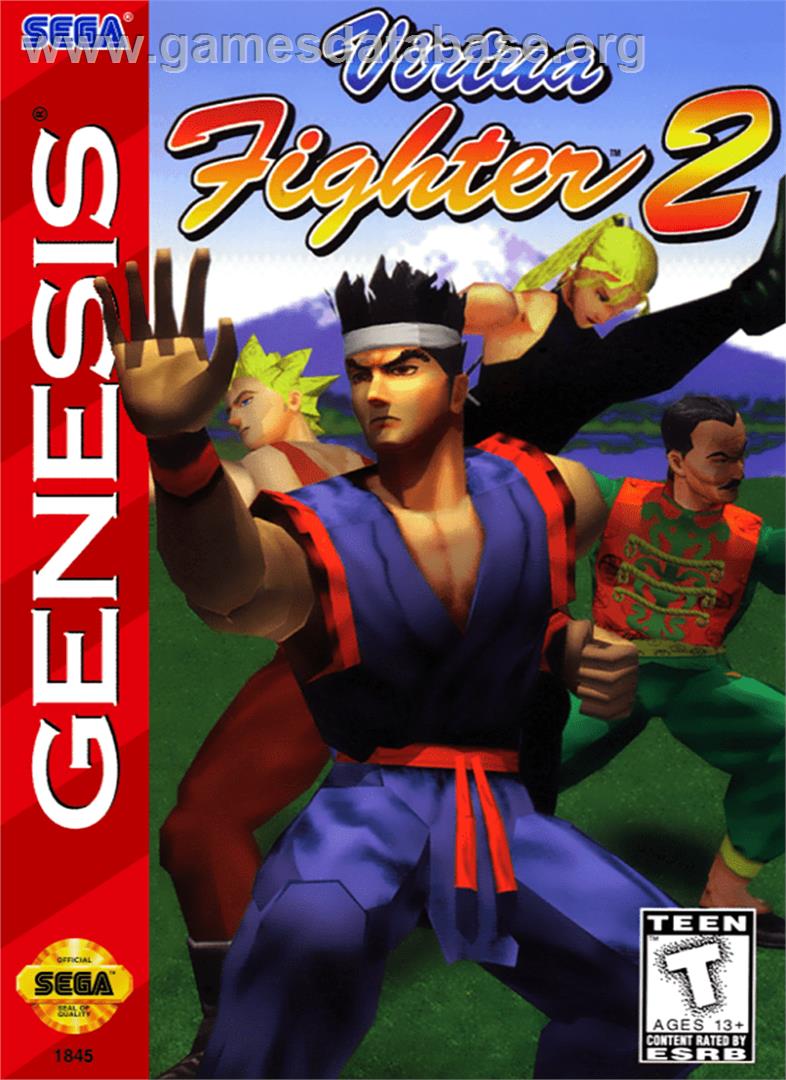Virtua Fighter 2 - Sega Genesis - Artwork - Box