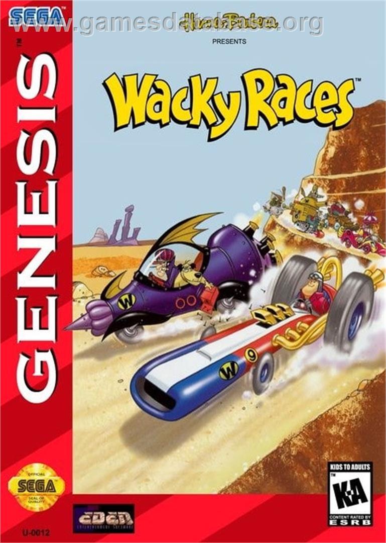 Wacky Races - Sega Genesis - Artwork - Box