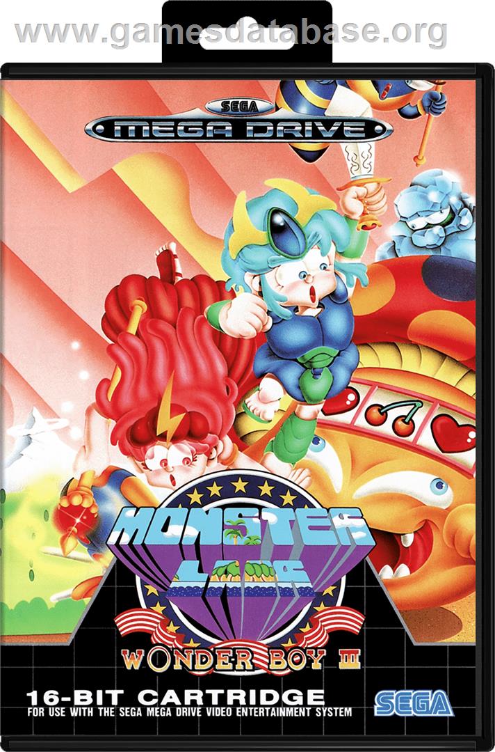 Wonder Boy III - Monster Lair - Sega Genesis - Artwork - Box