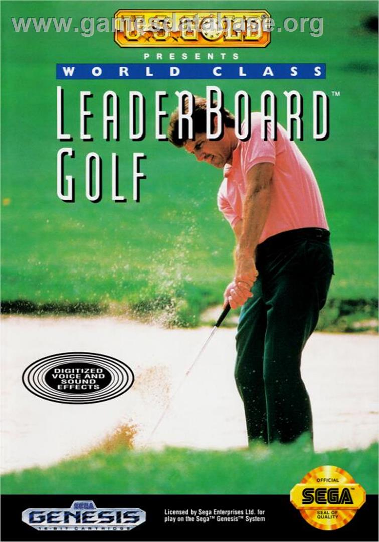 World Class Leader Board - Sega Genesis - Artwork - Box