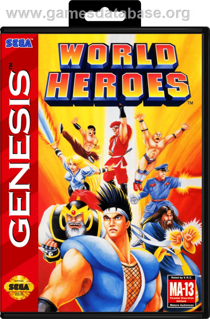 World Heroes - Sega Genesis - Artwork - Box